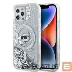 Muu telefoni lisavarustus Karl Lagerfeld  Karl Lagerfeld Liquid Glitter Choupette Head MagSafe Case for iPhone 12 / 12 Pro - Transparent 