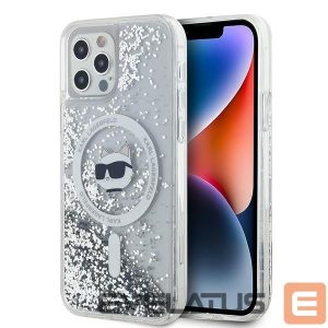 Muu telefoni lisavarustus Karl Lagerfeld  Karl Lagerfeld Liquid Glitter Choupette Head MagSafe Case for iPhone 12 / 12 Pro - Transparent 