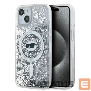 Muu telefoni lisavarustus Karl Lagerfeld  Karl Lagerfeld Liquid Glitter Choupette Head MagSafe case for iPhone 14 / 15 / 13 - transparent 