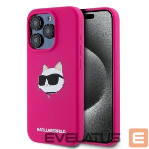Muu telefoni lisavarustus Karl Lagerfeld  Karl Lagerfeld Silicone Choupette Head MagSafe case for iPhone 15 Pro Max - pink 
