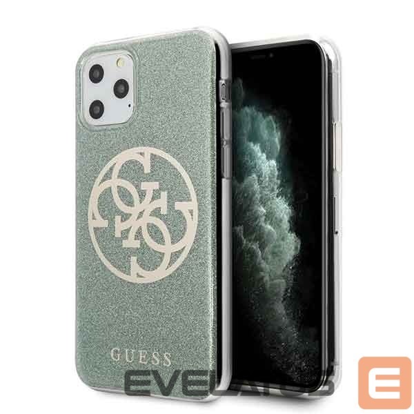 Tagakaaned Guess Guess GUHCN58PCUGLKA iPhone 11 Pro khaki hard case 4G Circle Glitter