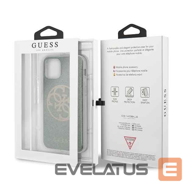 Tagakaaned Guess Guess GUHCN58PCUGLKA iPhone 11 Pro khaki hard case 4G Circle Glitter