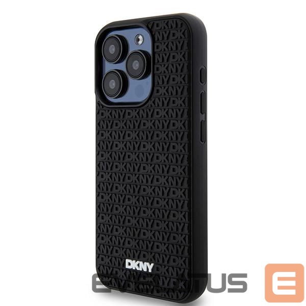 Muu telefoni lisavarustus DKNY DKNY 3D Rubber Repeat Pattern case for iPhone 15 Pro - black