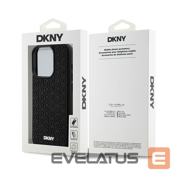 Muu telefoni lisavarustus DKNY DKNY 3D Rubber Repeat Pattern case for iPhone 15 Pro - black