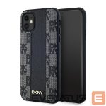 Muu telefoni lisavarustus DKNY  DKNY Leather Checkered Mono Pattern MagSafe Case for iPhone 11 / Xr - Black 