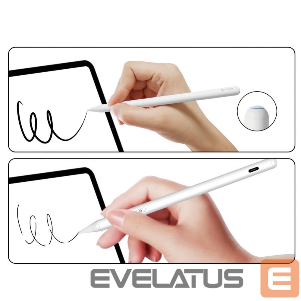 Puutepliiats Tech-Protect Tech-Protect Digital Magnetic Stylus Pen 2 Magnetic for iPad Tablet - White
