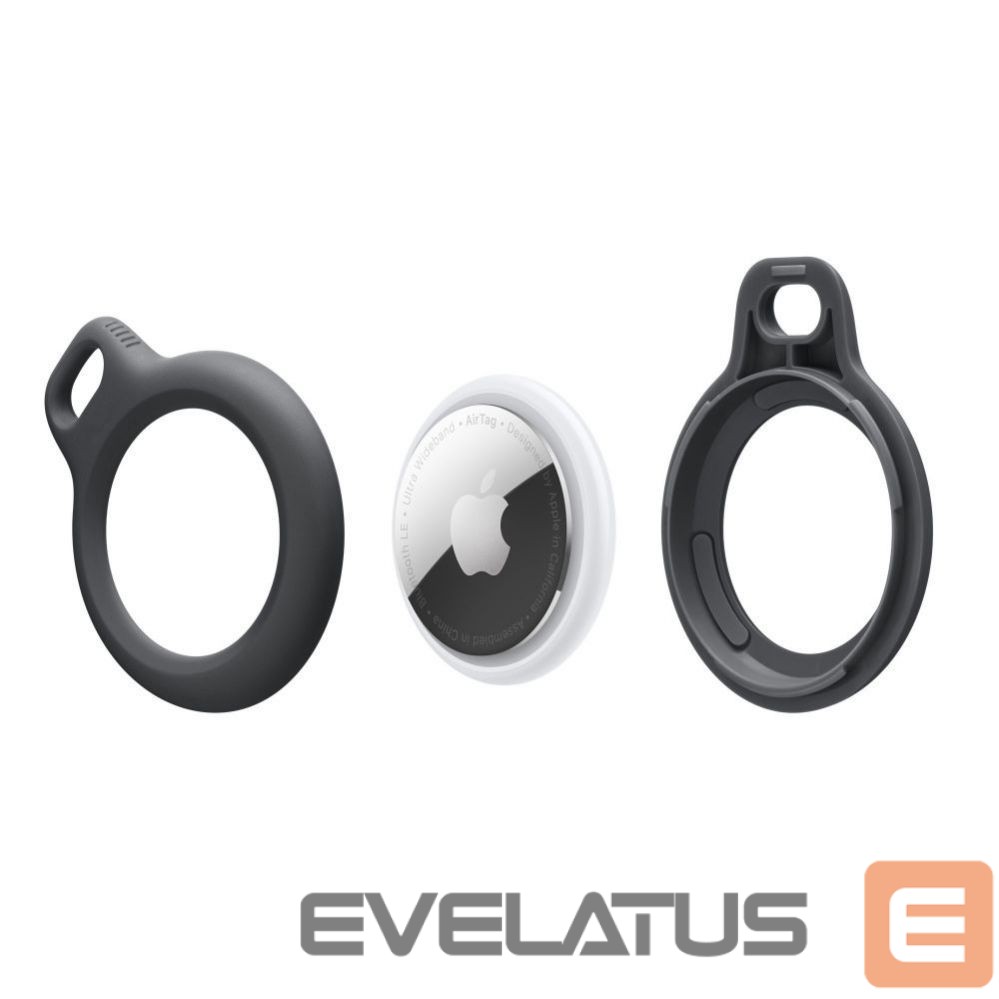 Tagakaaned Tech-Protect Tech-Protect Rough Case for Apple AirTag with Ring - Black