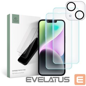 Kaitseklaasid Tech-Protect  Tech-Protect Supreme Set for iPhone 14 2x tempered glass for display / tempered glass for camera 