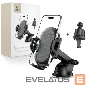 Automaatne hoidja Tech-Protect Universal Tech-Protect V5 Car Phone Holder for Cockpit/Air Vent - Black 