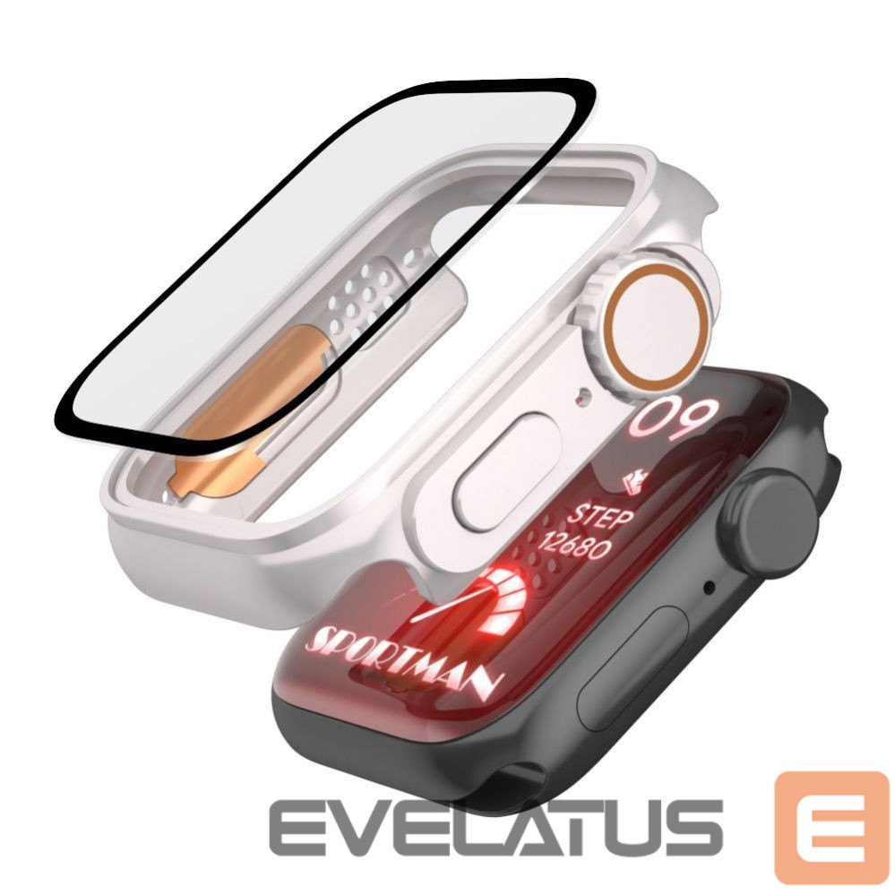 Tagakaaned Tech-Protect Tech-Protect Defense360 case for Apple Watch 7 / 8 / 9 (45 mm) - titanium orange
