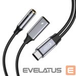 Kaabel Tech-Protect  USB-C (męski) || USB-C (female) || mini jack 3.5 mm (female) 