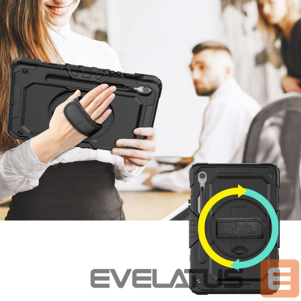 Tagakaaned Tech-Protect Tech-Protect Solid360 Case for Samsung Galaxy Tab S9 FE 10.9" X510 / X516B - Black