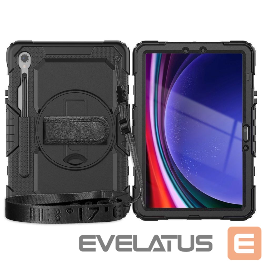 Tagakaaned Tech-Protect Tech-Protect Solid360 Case for Samsung Galaxy Tab S9 FE 10.9" X510 / X516B - Black