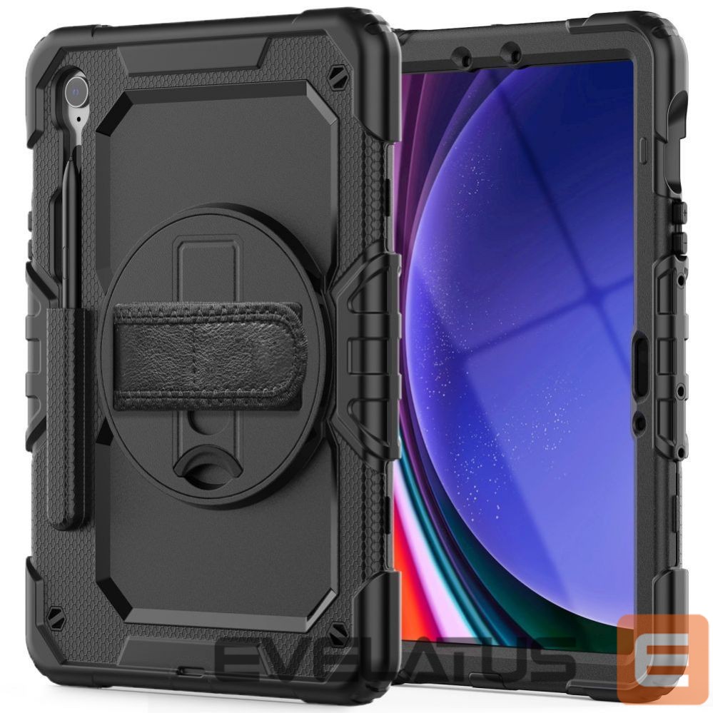 Tagakaaned Tech-Protect Tech-Protect Solid360 Case for Samsung Galaxy Tab S9 FE 10.9" X510 / X516B - Black