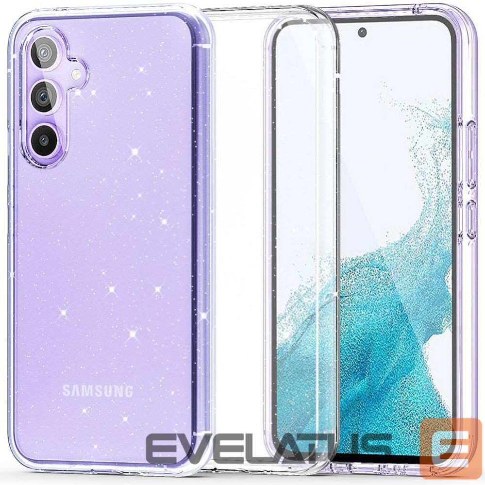 Tagakaaned Tech-Protect Tech-Protect FlexAir Hybrid Case for Samsung Galaxy S23 FE - Clear-Glitter