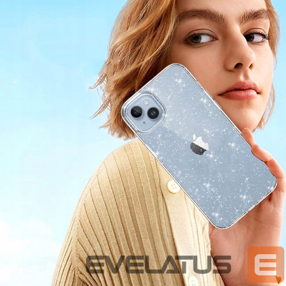 Tagakaaned Tech-Protect Tech-Protect FlexAir Hybrid Case for Samsung Galaxy S23 FE - Clear-Glitter