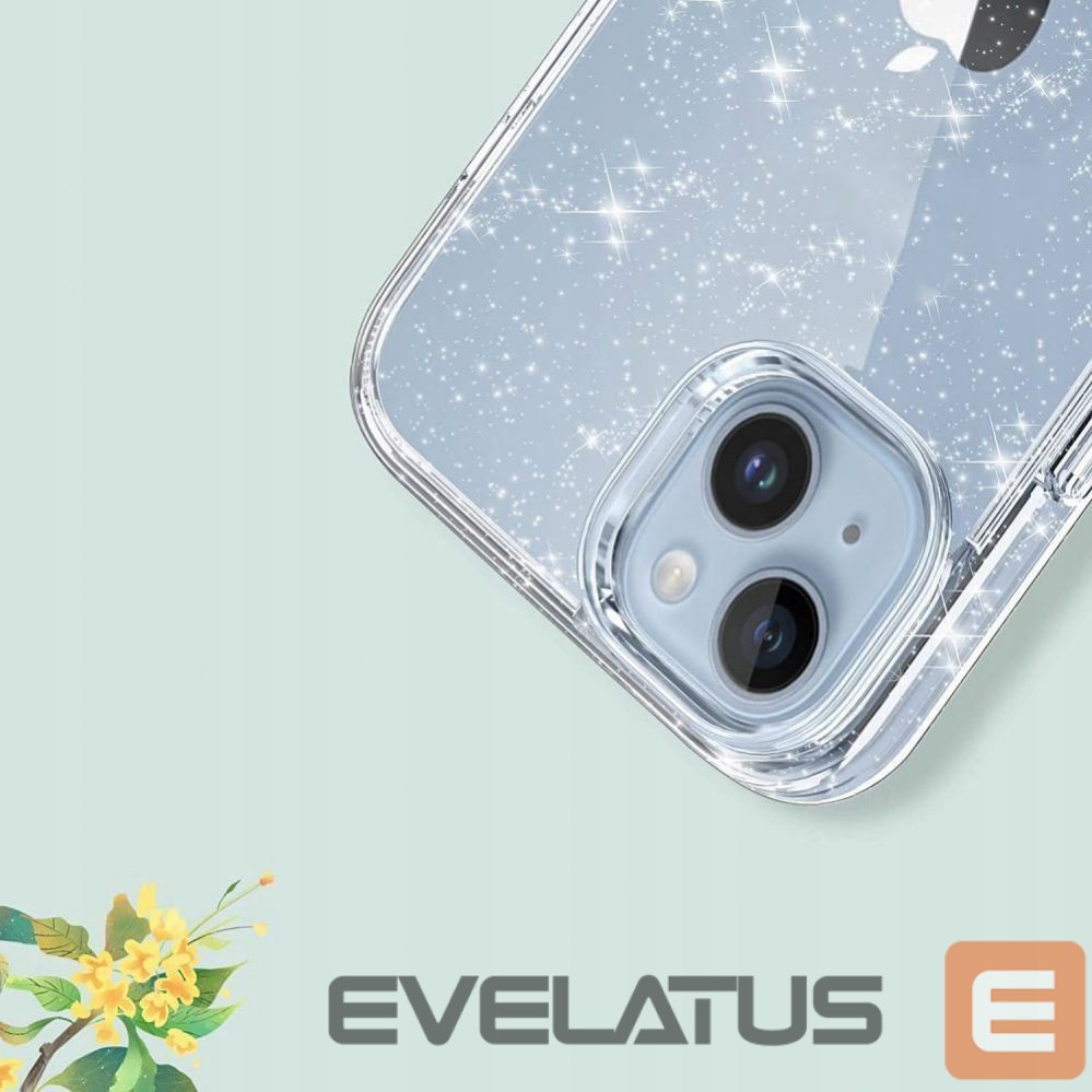 Tagakaaned Tech-Protect Tech-Protect FlexAir Hybrid Case for Samsung Galaxy S23 FE - Clear-Glitter