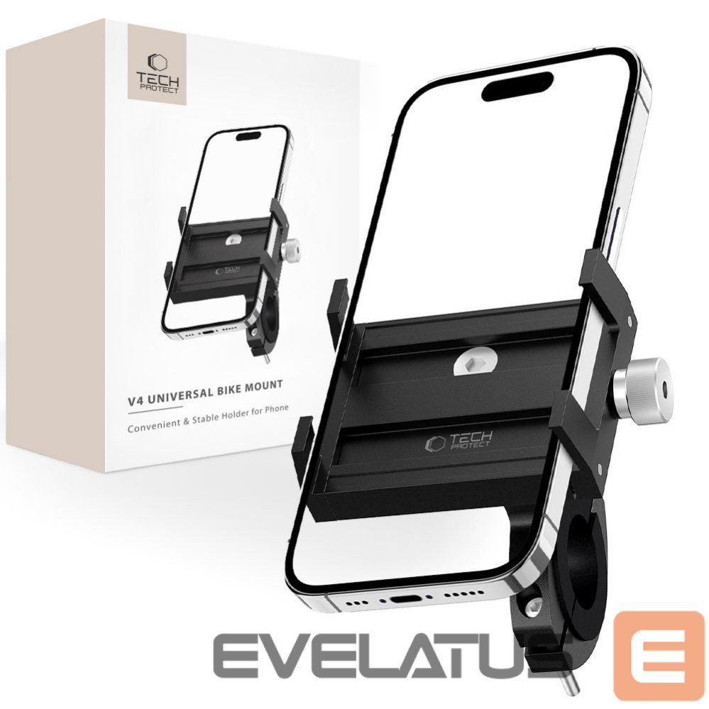 Automaatne hoidja Tech-Protect Tech-Protect V4 Bike Handlebar Phone Holder - Black
