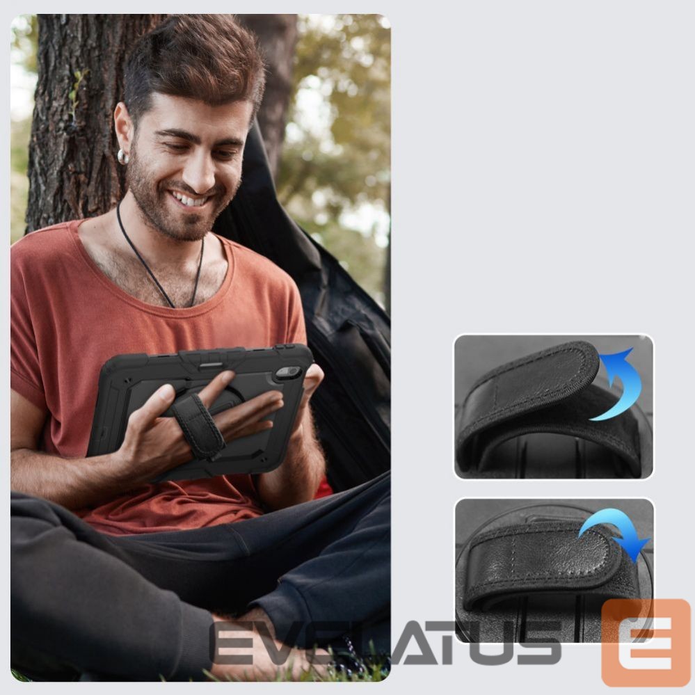 Tagakaaned Tech-Protect Tech-Protect Solid360 iPad Air 11" 2024 Case - Black