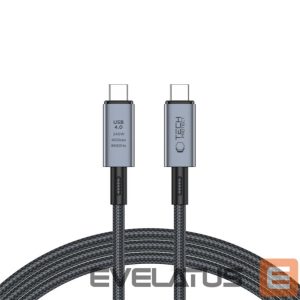 Kaabel Tech-Protect  Tech-Protect UltraBoost Max USB-C 4.0 / USB-C 4.0 PD 240W 8K 40Gbps 2m cable - gray 