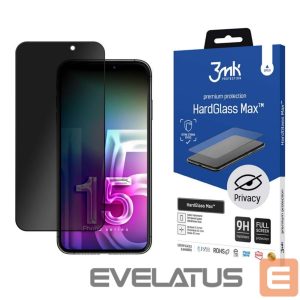 Kaitseklaasid 3MK  Apple iPhone 15 Plus - 3mk HardGlass Max Privacy 