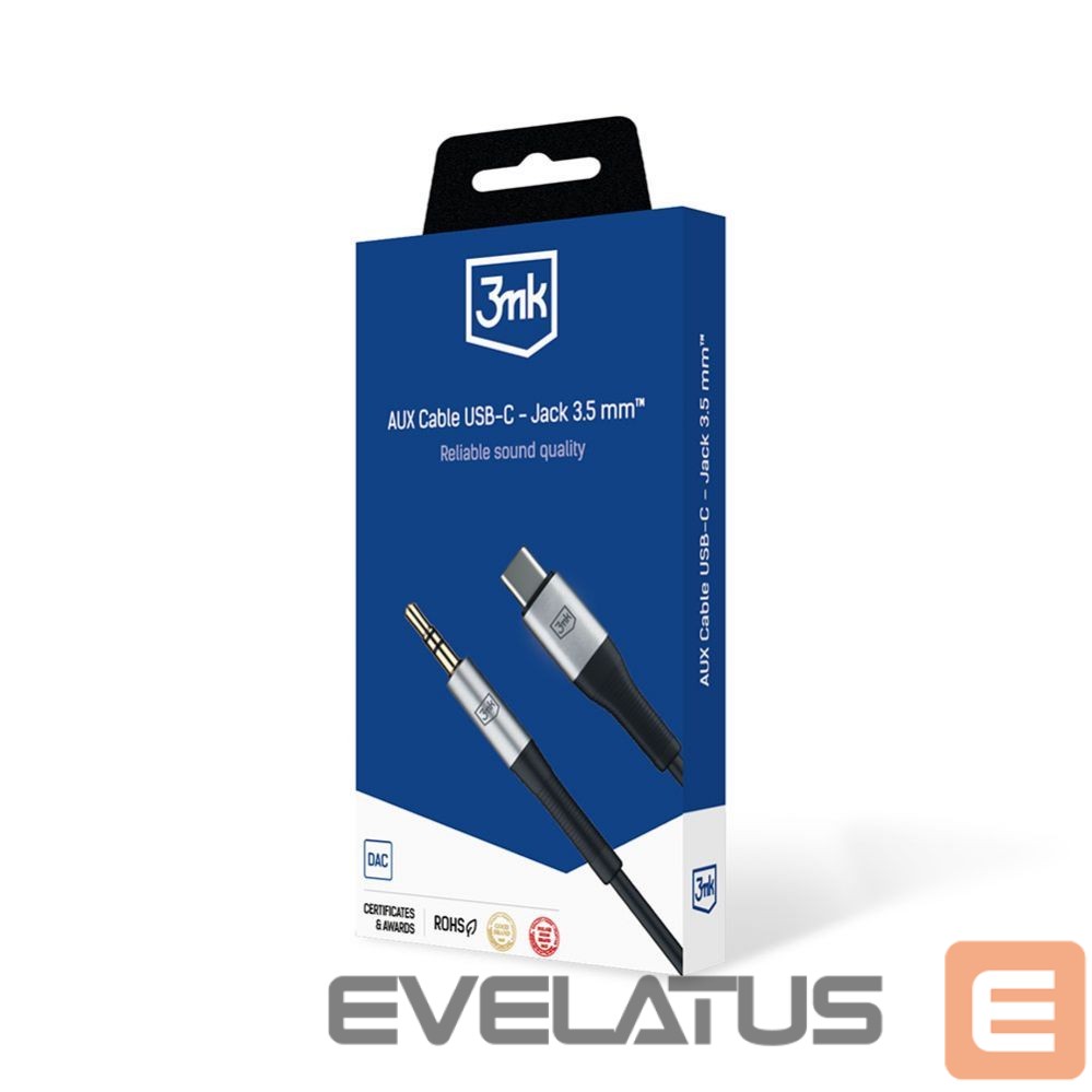 Kaabel 3MK Accessories - 3mk AUX Cable USB-C - Jack 3.5 mm