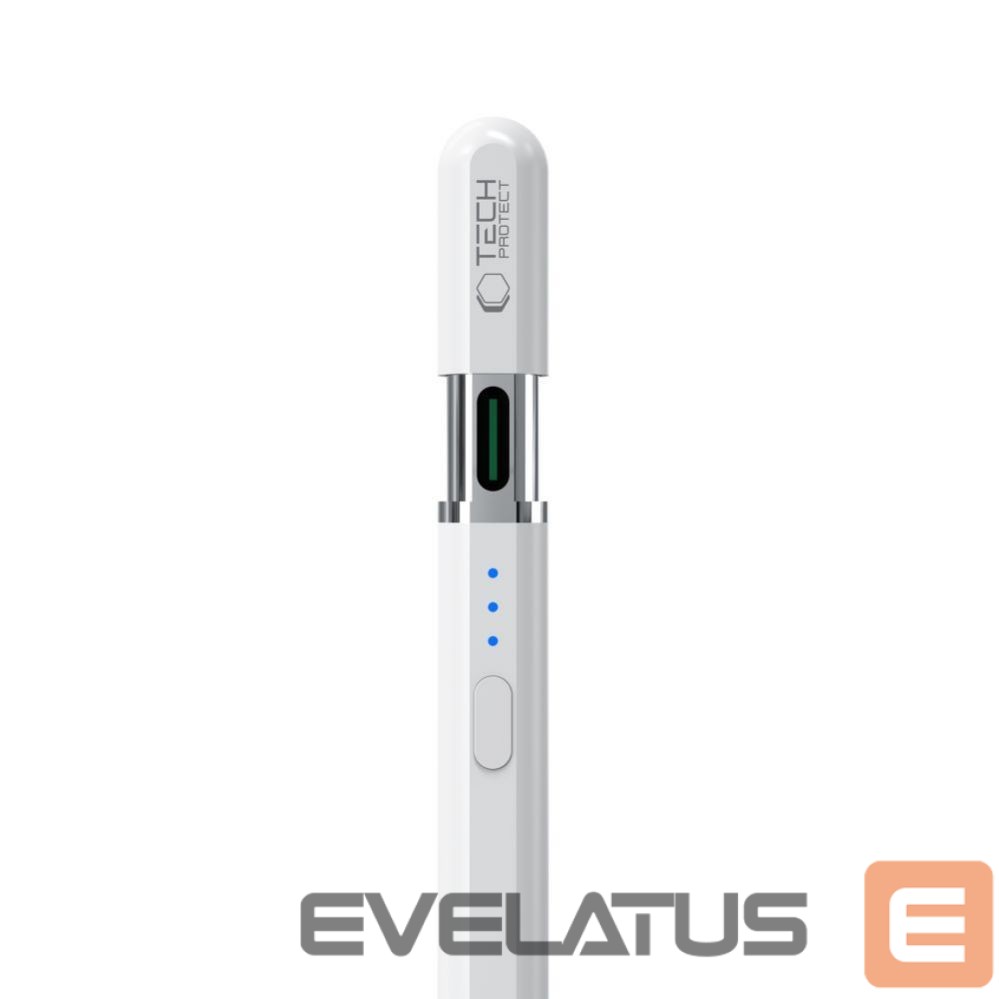 Puutepliiats Tech-Protect Tech-Protect Digital Magnetic Stylus Pen 3 Magnetic for iPad Tablet - White
