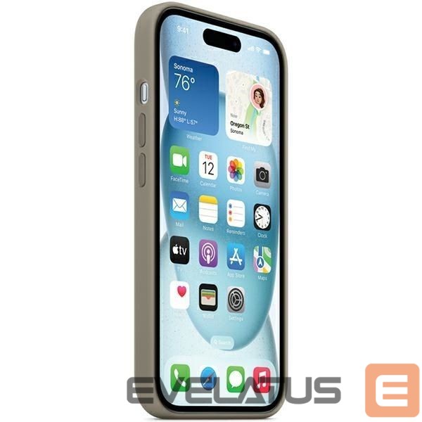Tagakaaned Apple Etui Apple MT0Q3ZM/A iPhone 15 / 14 / 13 6.1" MagSafe popielaty brąz/clay Silicone Case