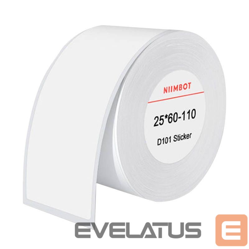Tarbitav materjal NIIMBOT Thermal labels Niimbot stickers 25x60 mm, 110 pcs (White)