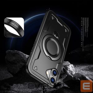 Tagakaaned Hurtel  Hybrid Armor Trendy Case with MagSafe for iPhone 16 Plus - Black 