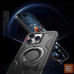 Tagakaaned Hurtel  Hybrid Armor Trendy Case with MagSafe for iPhone 16 Pro - Black 