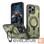 Tagakaaned Hurtel  Hybrid Armor Trendy Case with MagSafe for iPhone 16 Pro Max - Green 