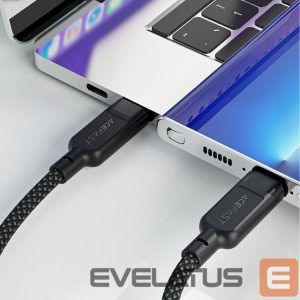 Kaabel Acefast  Acefast C5 USB-C - USB-C / USB-C 2in1 100W 480Mb/s cable - black 
