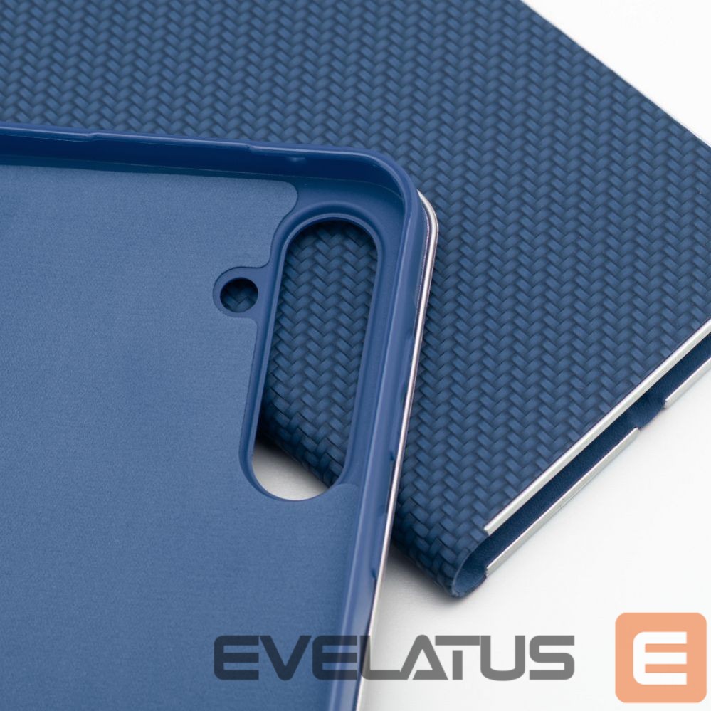Kaaned - kaaned OEM Flip case for Samsung A54 5G Luna Book Carbon blue