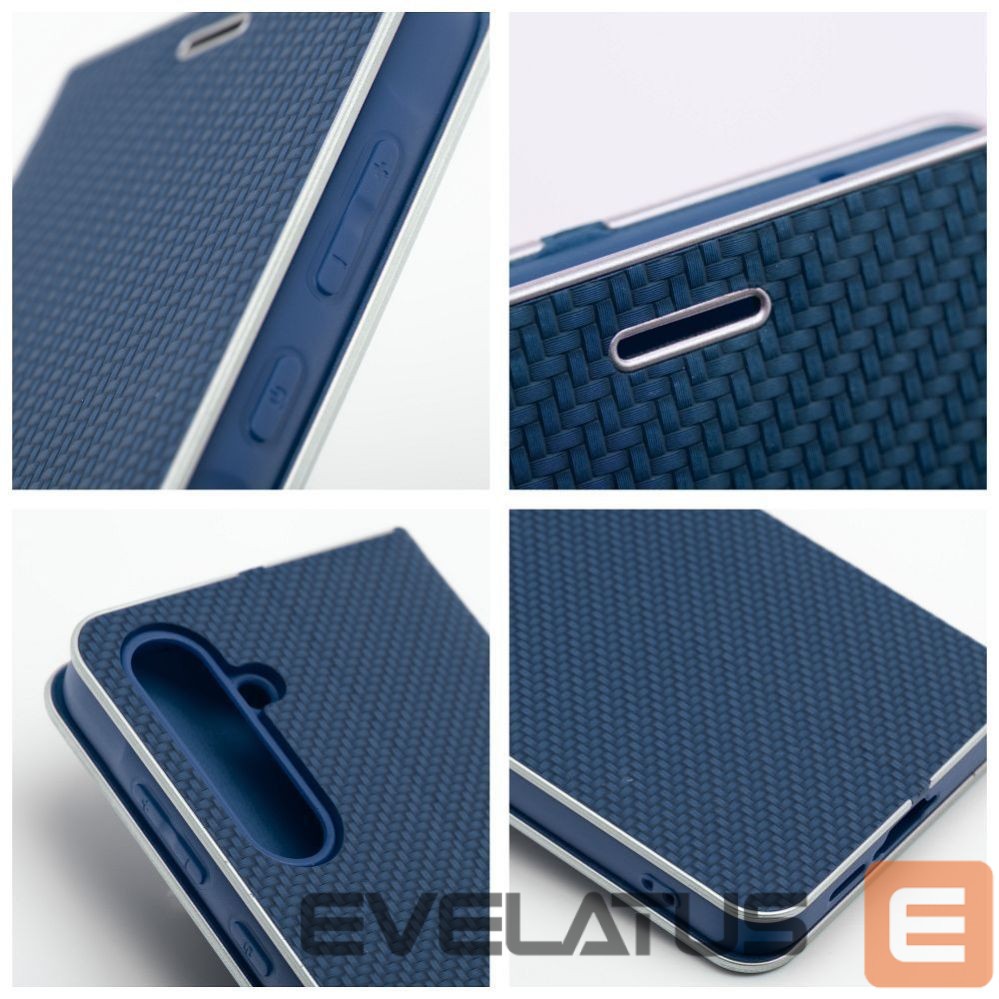 Kaaned - kaaned OEM Flip case for Samsung A54 5G Luna Book Carbon blue
