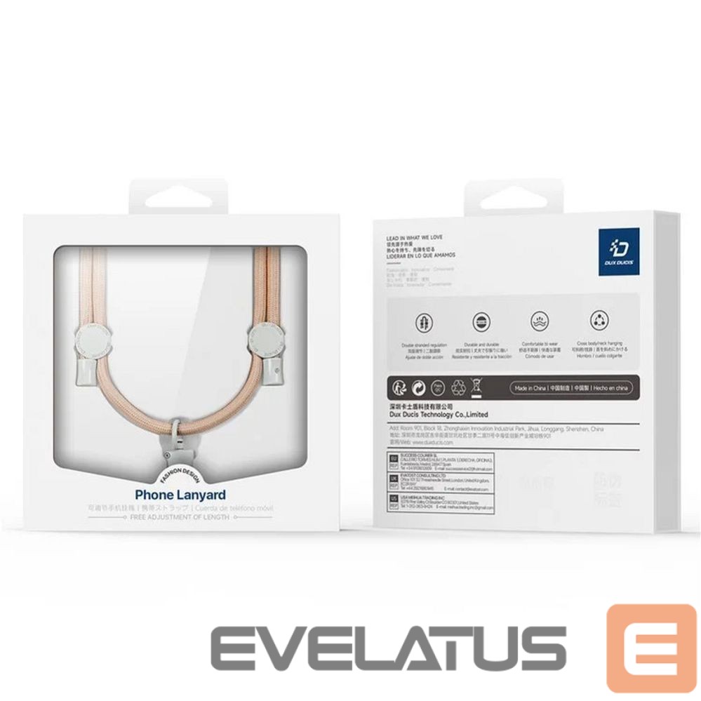 Rõngahoidja Dux Ducis Universal DUX DUCIS Plaz - cross-body phone strap - amber Amber
