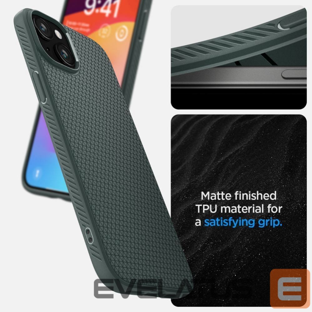 Tagakaaned Spigen SPIGEN case LIQUID AIR for IPHONE 15 abyss green