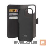 Tagakaaned Puro  Puro Wallet Detachable MagSafe 2in1 PU Leather Case with Flap and Wallet for iPhone 15 Pro - Black 
