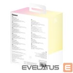 Väline aku Baseus  Baseus Popsicle 5200mAh 20W Powerbank with Built-in Lightning Cable (+ White Baseus Simple USB-C - USB-C 60W/20V/3A/30cm Cable) - Yellow-Pink 