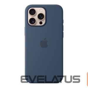 Tagakaaned Apple - iPhone 16 Pro Max Silicone Case with MagSafe - Denim