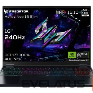 Sülearvuti Acer  Predator Helios Neo 16S AI PHN16S-71-95J5 16" FHD i9-275HX/64GB/1000GB/NVIDIA GF RTX 5070 Ti/Win11/ENG kbd/Black/2Y Warranty 