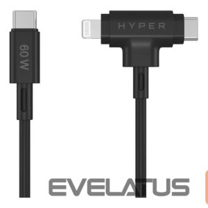 Kaabel HYPER  Juice Silicone USB-C to USB-C and Lightning Hybrid 60W Cable 