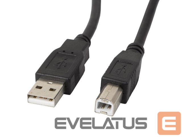 Kaabel Lanberg USB Type-A to USB Type-B 2.0 Cable, 3 m | CA-USBA-11CC-0030-BK | USB Type-A to USB Type-B