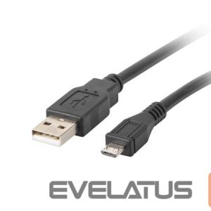 Kaabel Lanberg  Micro USB to USB Type-A 2.0 Cable, 1 m | CA-USBM-10CC-0010-BK | Micro USB to USB Type-A 