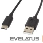 Kaabel Lanberg  USB Type-A to USB Type-C 2.0 Cable, 1.8 m | CA-USBO-10CC-0018-BK | USB Type-A to USB Type-C 
