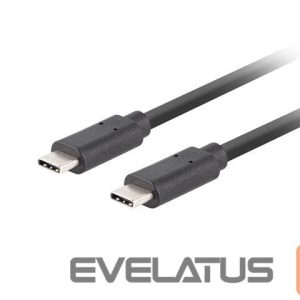 Kaabel Lanberg  USB-C 3.1 Gen 2 Cable, 10GB/s PD100W, 1.8 m | CA-CMCM-32CU-0018-BK | USB Type-C to USB Type-C 
