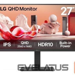Monitorid LG  | 27BA54QB-B | 27 " | IPS | QHD | 16:9 | 75 Hz | 5 ms | 2560 x 1440 pixels | 350 cd/m² | HDMI ports quantity 2 