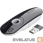 Kontoritarbed Targus  | Laser Presentation Remote | Black, Grey | Plastic | * Clear & intuitive layout enables users to open and operate a presentation with ease. Laser pointer makes it easy to highlight presentation content while the back-lit buttons make it easy to present in rooms with low-lighting.* Designed to feel natural and comfortable in your hand while presenting* Patent pending technology locks non-essential buttons to eliminate accidental button presses* 2.4 GHz wireless technology operates up to 15 metres away for added flexibility; USB receiver stores inside presenter* USB port required; True plug-and-play device, no drivers required; PC/Mac and netbook compatible | Weight 57 g 