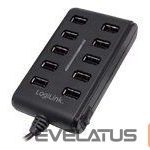 Kaabel Logilink  UA0125 USB Hub 10-Port USB2.0 with power adapter 3.5A, | 