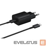 Adaptrid Samsung  EP-TA800EBE + EP-DA705BBE Samsung 25W Travel Charger + USB-C/USB-C Data Cable Black (OOB Bulk)